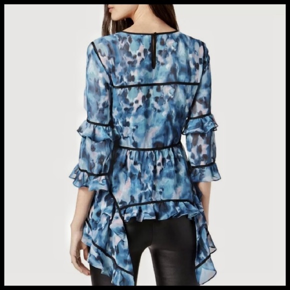 SALE!! NWT BAR III Unique Ruffled Blouse - Picture 3 of 4